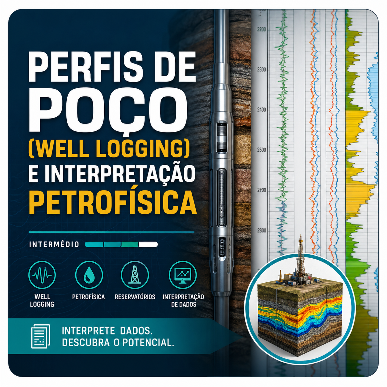 Perfis de Poço (Well Logging) e Interpretação Petrofísica