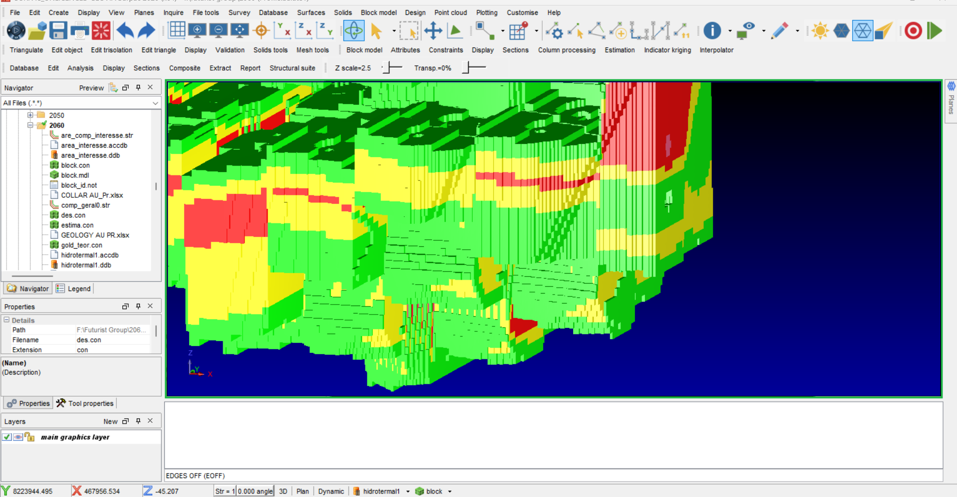 Modelação geológica 3D e Estimativa de recursos minerais com Surpac e Datamine Studio RM